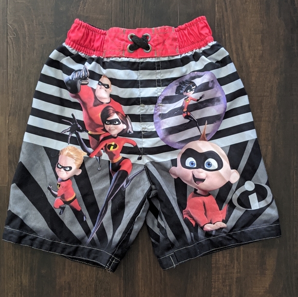 incredibles swim trunks